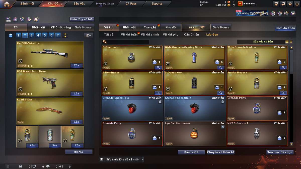 shop acc cf uy tin gia re